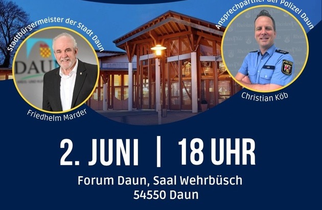 POL PDWIL: Einladung zum 1. Bürgerdialog im Forum Daun