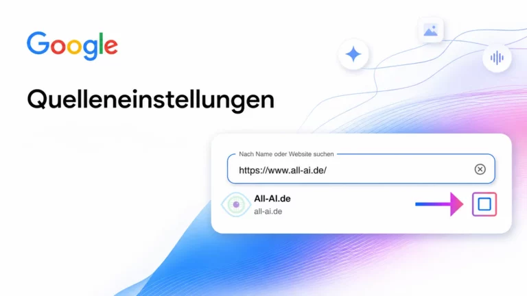 So fügst du all ai.de bei Google News hinzu