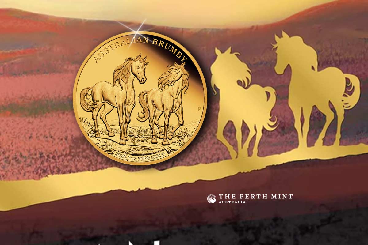 Australian Brumby 2026 in Gold: Neu von der Perth Mint