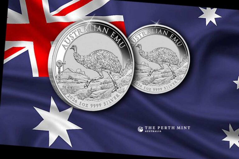 Emu Silber 2026 der Perth Mint: Neues Motiv mit dem Laufvogel vorgestellt