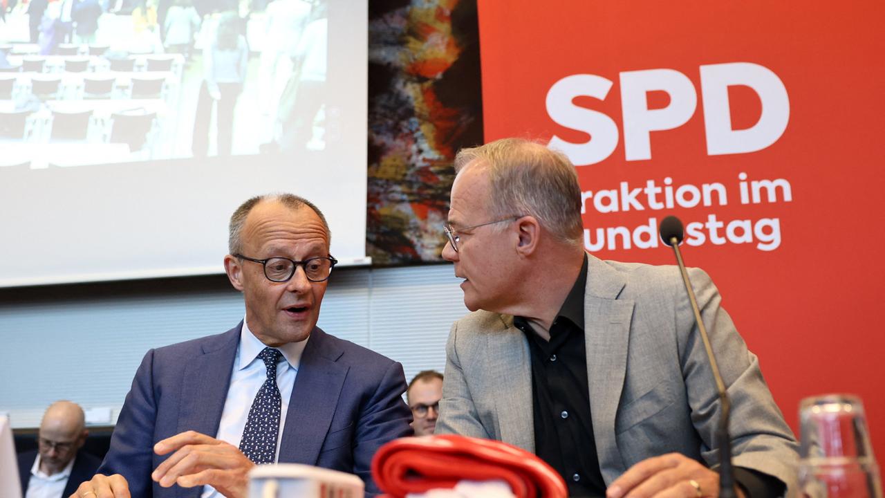 Merz bei der SPD Fraktion: Besuch soll die Wogen glätten