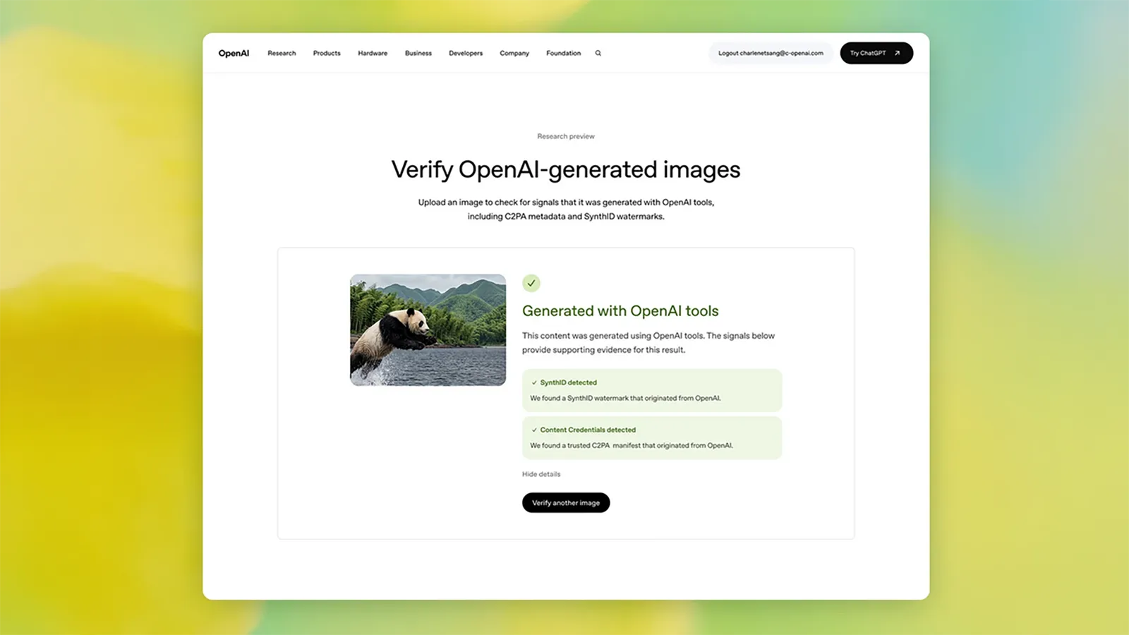 OpenAI startet Verifizierung für KI Bilder
