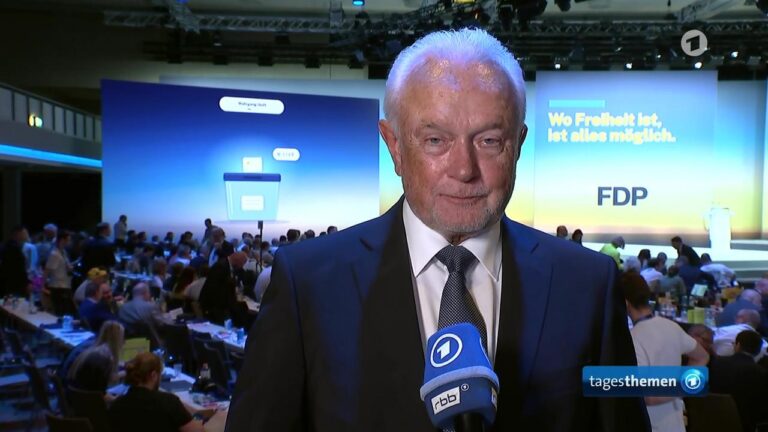 Tagesthemen Interview: FDP Chef Kubicki zufrieden mit Wahlergebnis