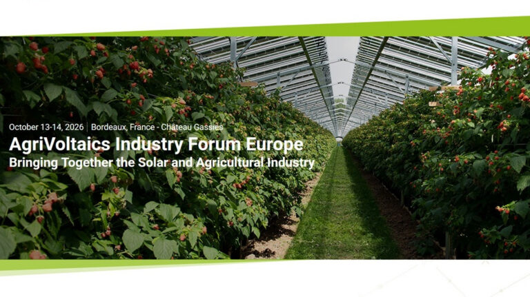 Agrivoltaics Industry Forum Europe 2026 findet in Bordeaux statt