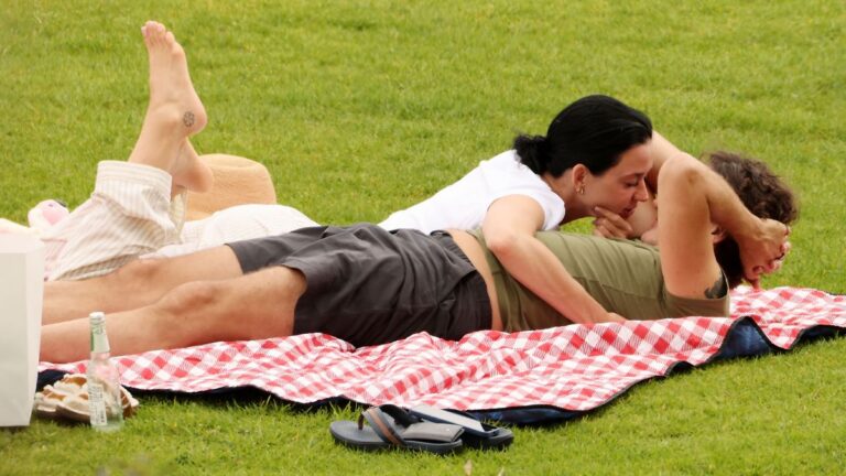 Picknick im Park: Katy Perry und Justin Trudeau entspannen sich