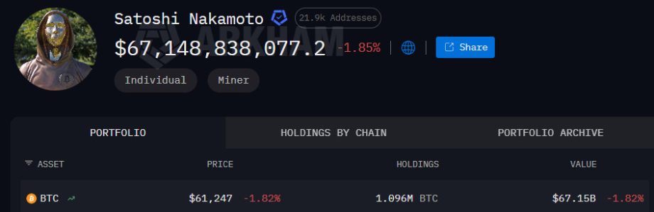 Binance Gründer diskutiert Sperre von Satoshis Bitcoin