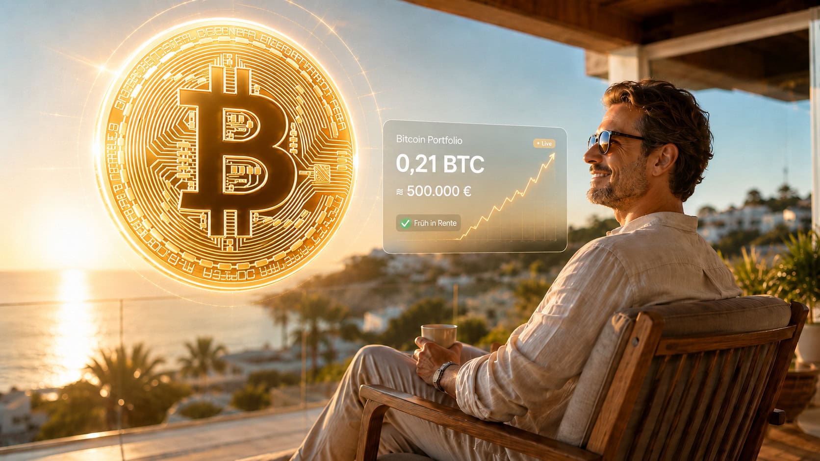 Mit Bitcoin früher in Rente? Warum 0,21 BTC reichen könnten
