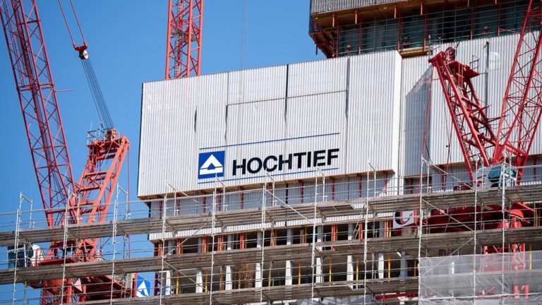 Essener Baukonzern Hochtief steigt erstmals in den DAX auf