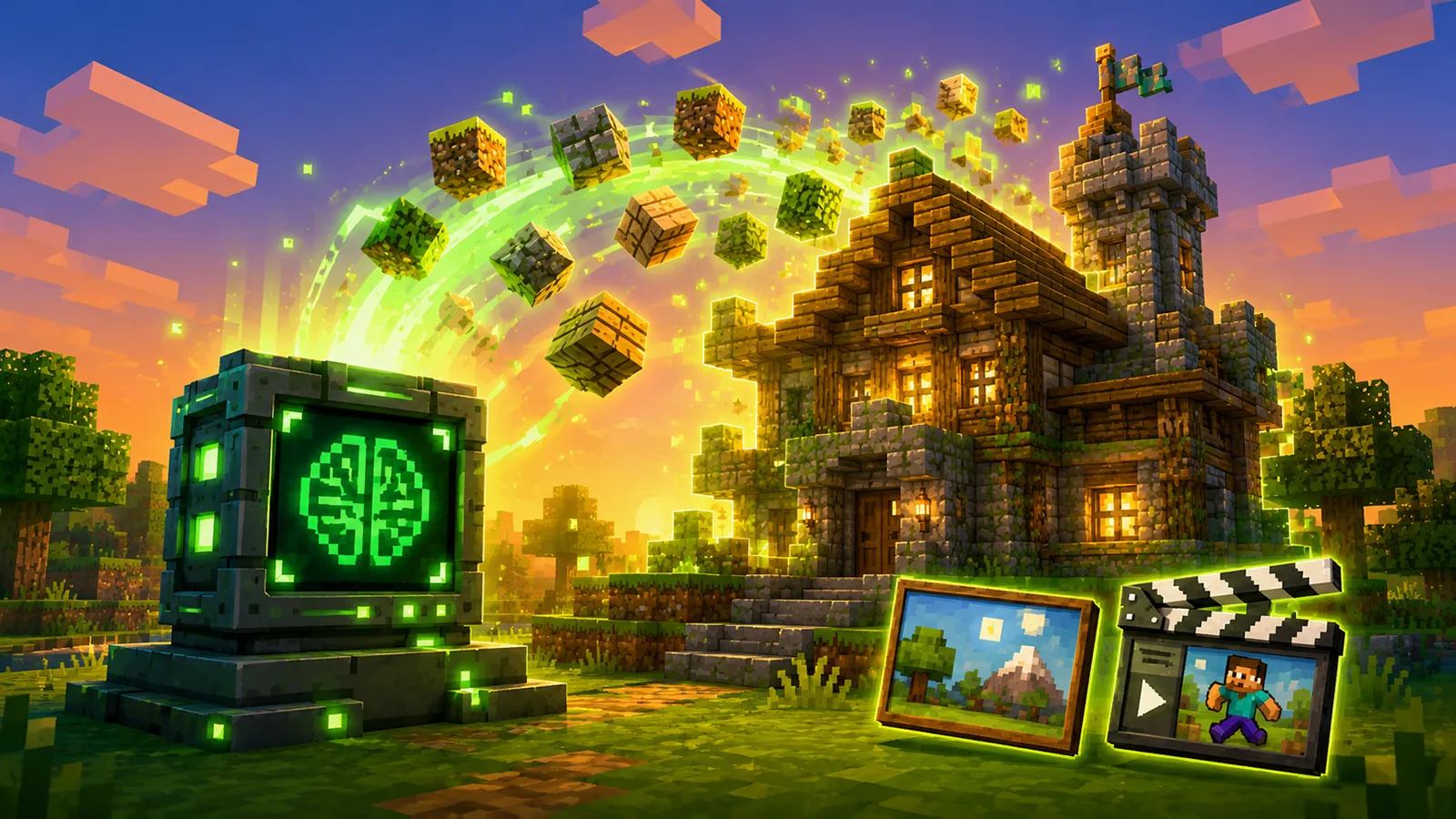 KI baut komplette Städte in Minecraft