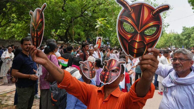 Indiens Kakerlaken Bewegung geht auf die Straße