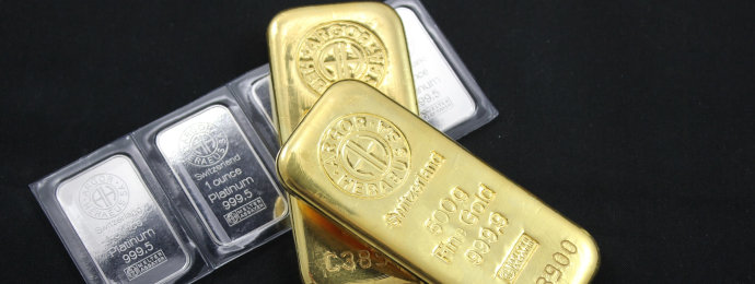 Gold und Platin steigen, doch der Ölpreis zieht eine Zinsgrenze