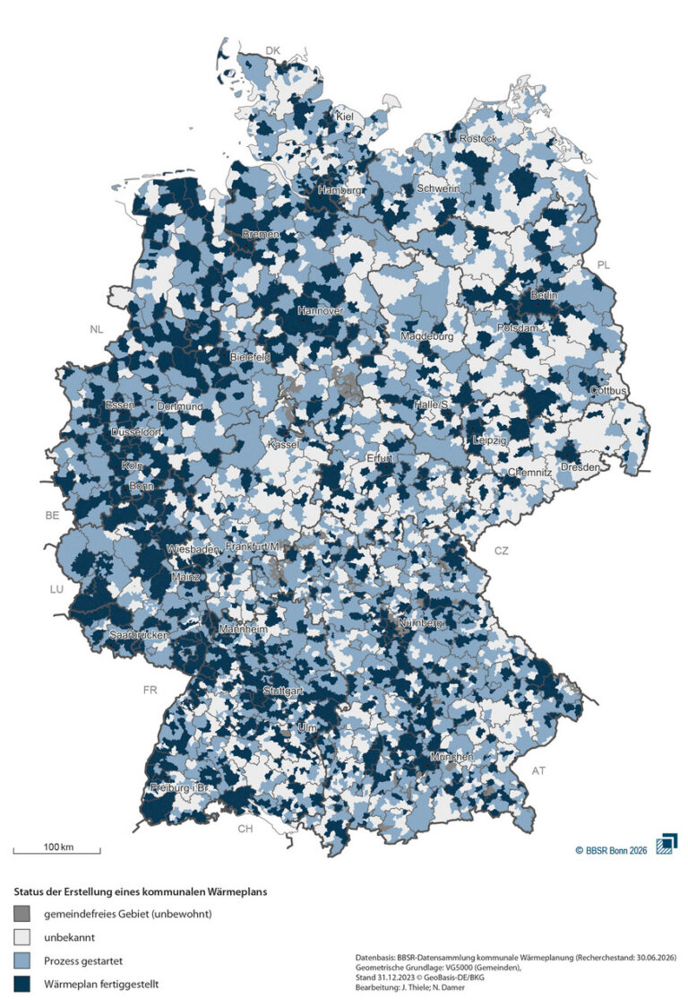 Kommunale Wärmeplanung: Ehrgeizige Ziele und optimistische Annahmen
