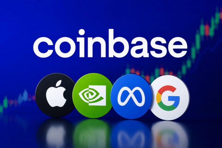 Apple und Nvidia auf der Blockchain: Was plant Coinbase?