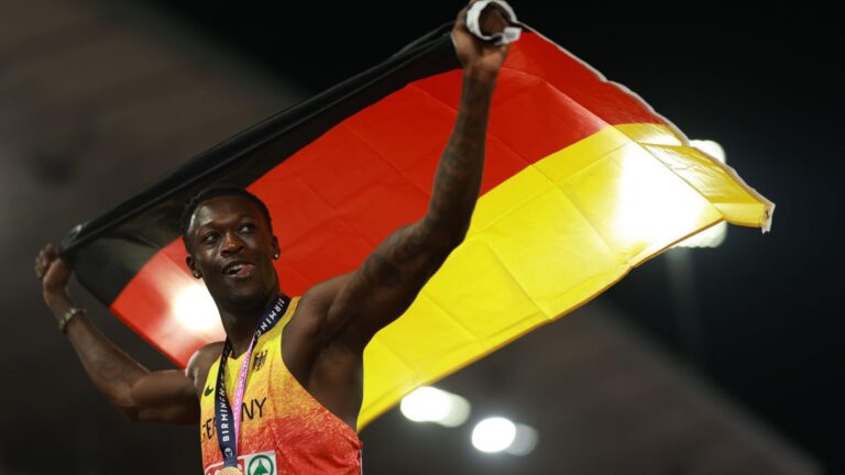 Owen Ansah gewinnt Gold über 200 Meter bei Leichtathletik-EM