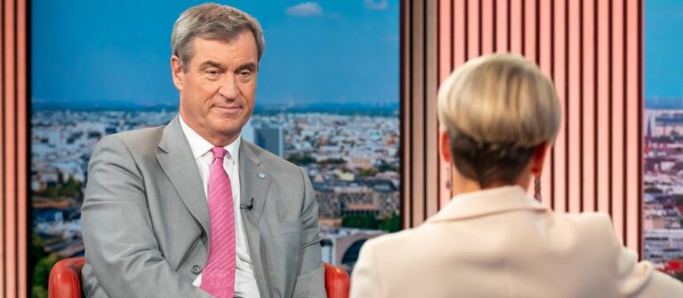 CSU Chef Söder wirbt im ARD Sommerinterview für Geschlossenheit