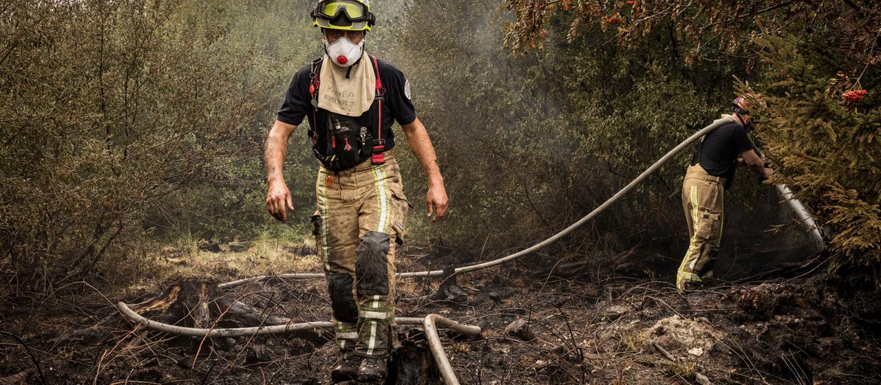 Waldbrand in Belgien fordert Einsatzkräfte stark heraus