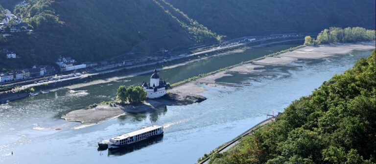 Niedrigwasser: Binnenschiffer warnen vor einer Zweiteilung des Rheins