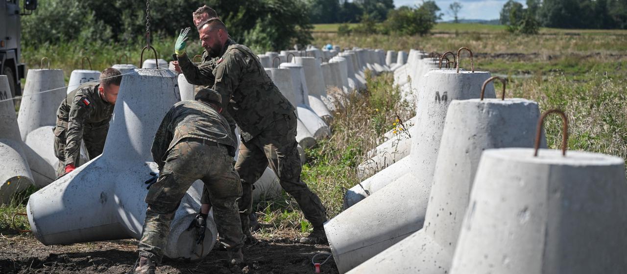 NATO Ostflanke: Auch deutsche Soldaten bauen Polens Ostschild