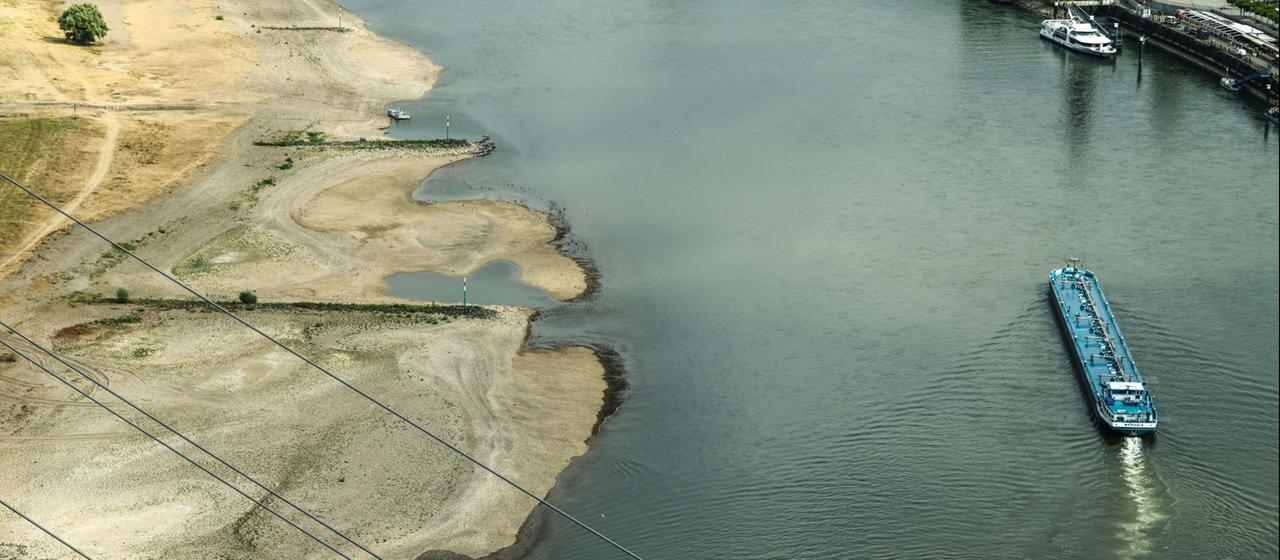 Krisentreffen zu Niedrigwasser: Wenn die Wasserstraßen versiegen