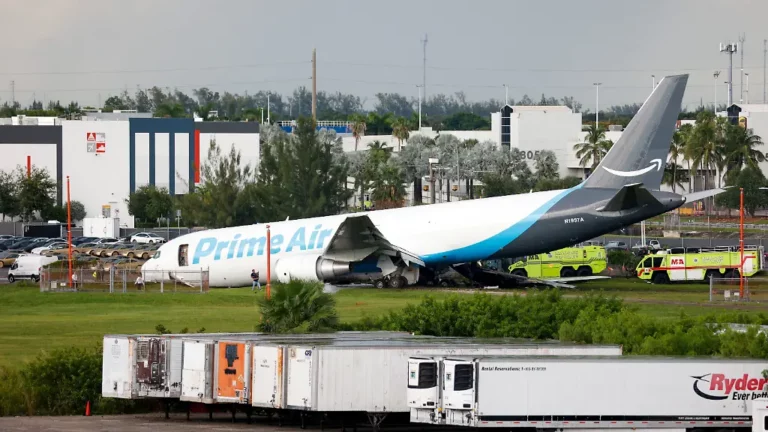 Am Flughafen von Miami: Fünf Tote bei Unfall von Amazon Frachtflugzeug