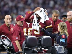 NFL: Commanders Quarterback Daniels verletzt sich schwer