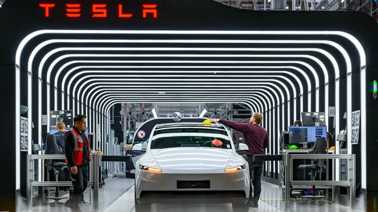 IG Metall fordert Tarifvertrag: Tesla erhöht Gehälter für Beschäftigte in Grünheide