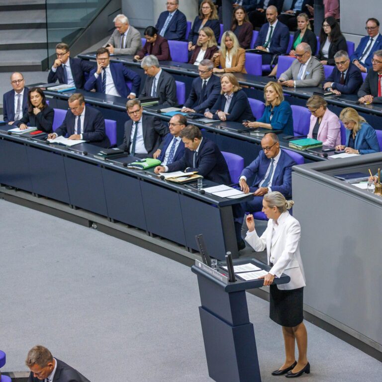 Hitzige Generaldebatte: Für von Lucke Parlamentarismus at its best