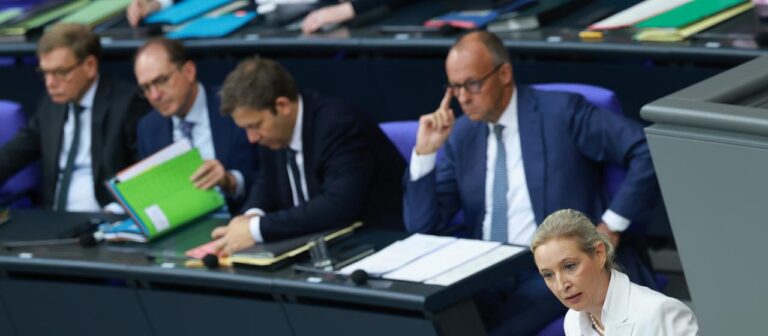 Kommentar zur Generaldebatte: Die AfD hat eine Erzählung, der Kanzler nicht