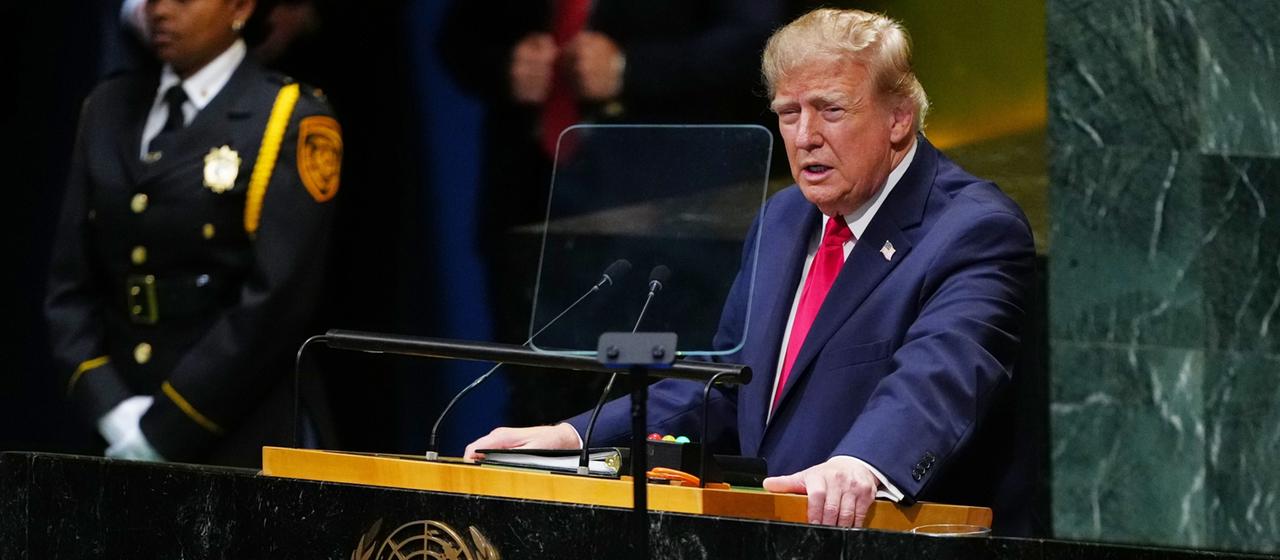 Trump bei UN Vollversammlung: Mehr Staatsmann, weniger Konfrontation