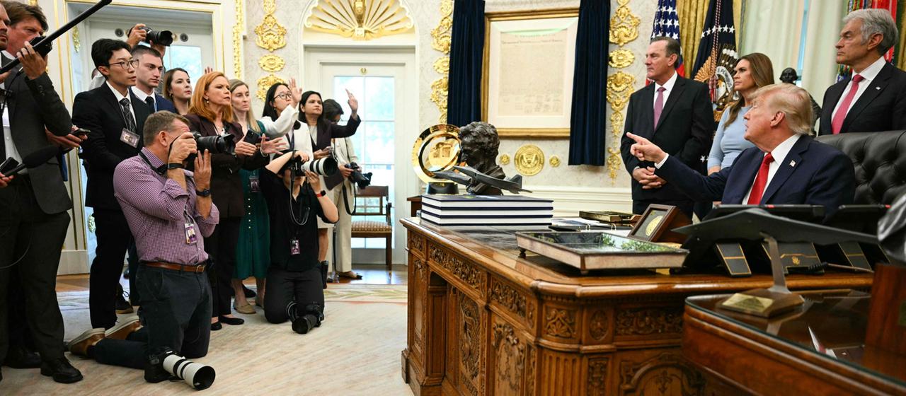 US Präsident Trump verbietet CNN den Zugang zum Weißen Haus