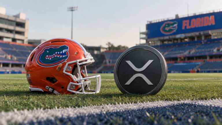 Ripple setzt XRP Logo aufs Football Feld der Gators