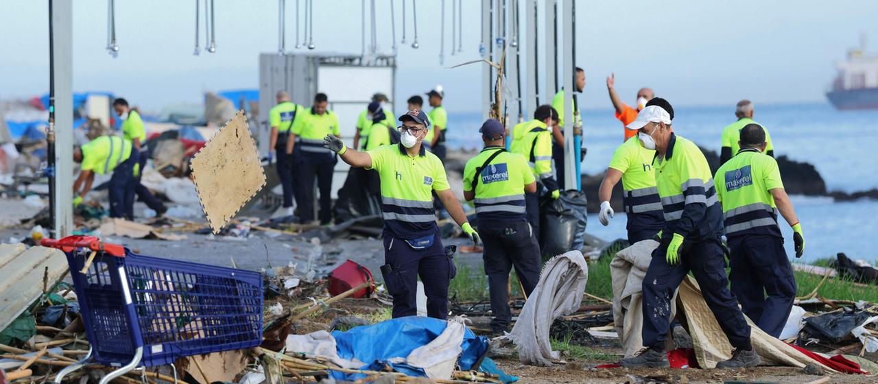 Spaniens König in Ceuta: Spuren beseitigt, Problem verlagert