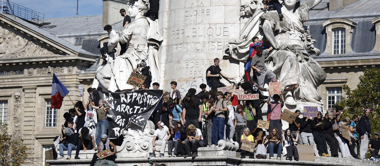 Schülerproteste in Frankreich erreichen neuen Höhepunkt