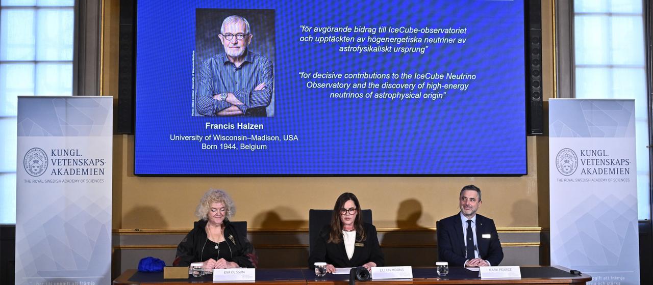 Nobelpreis für Physik geht an den Neutrinoforscher Francis Halzen