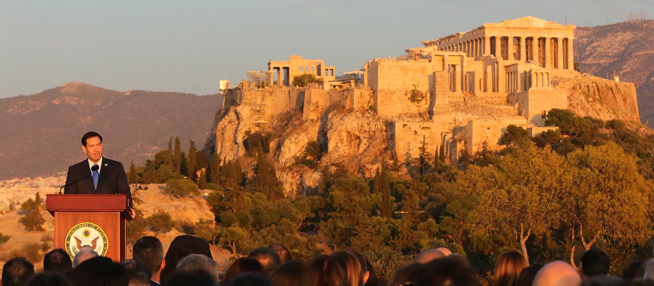 Gespräche in Athen: Rubio wirbt um Griechenland als Gas Drehscheibe