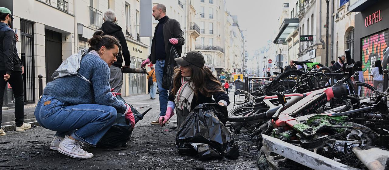 Nach Gewalt bei Protesten in Frankreich: Macron beruft Krisensitzung ein