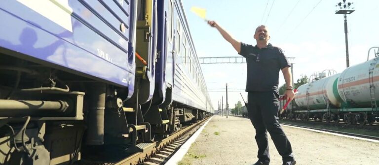 Arbeiten für die ukrainische Bahn in ständiger Gefahr