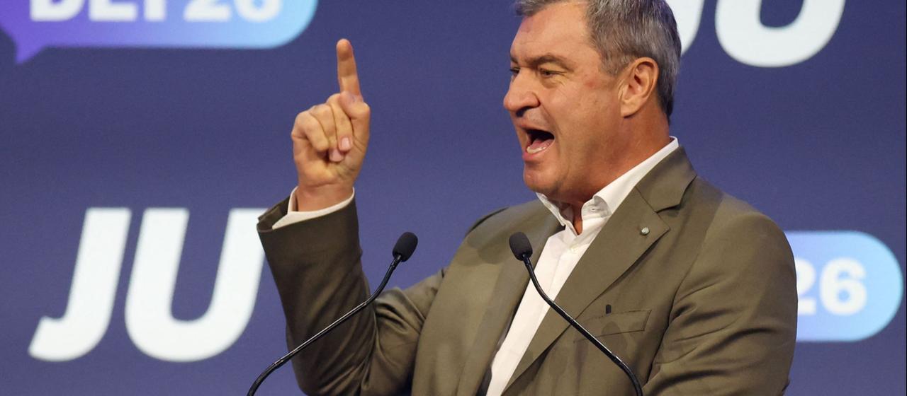 CSU Chef Söder fordert bei Junger Union Brandmauer nach links