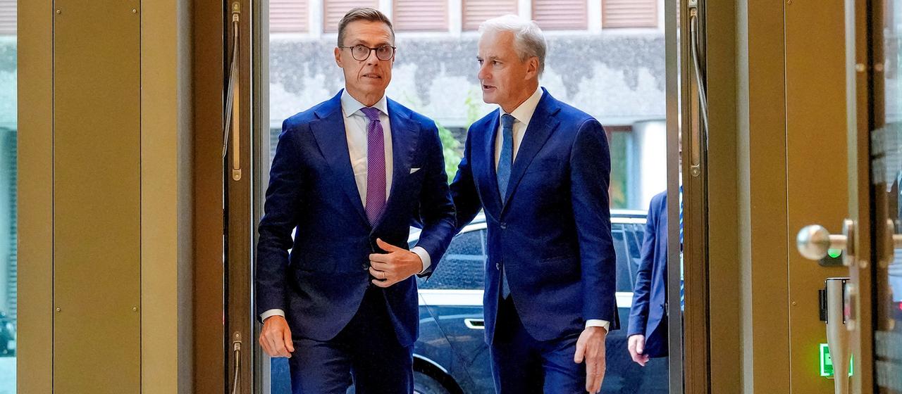 Stubb und Störe sprechen mit Putin