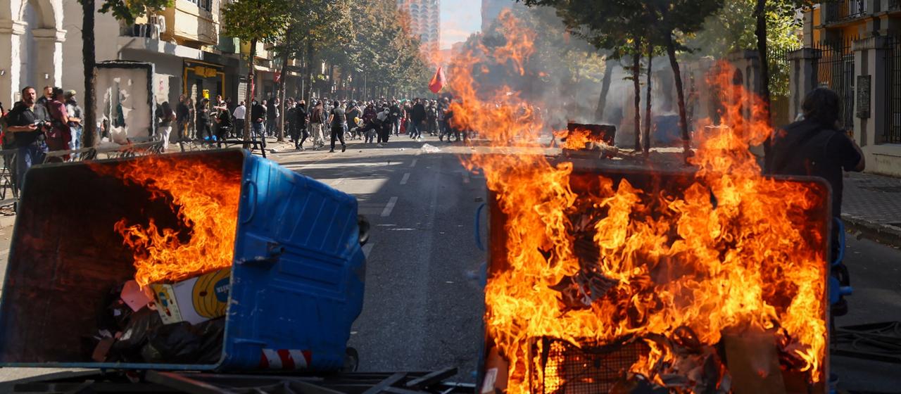 Studentenproteste in der albanischen Hauptstadt Tirana eskalieren